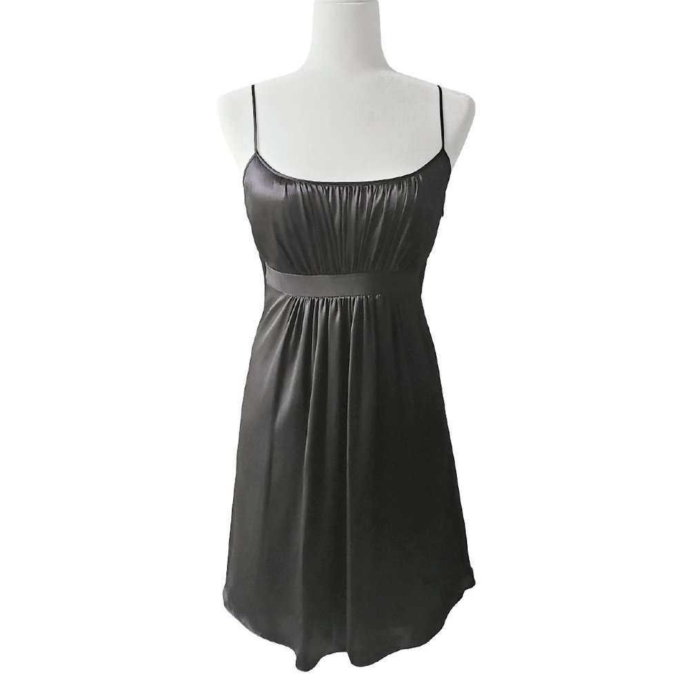 Laundry by Design 100% Empire Waist Sleeveless Mini Dress Black Women's Size 4